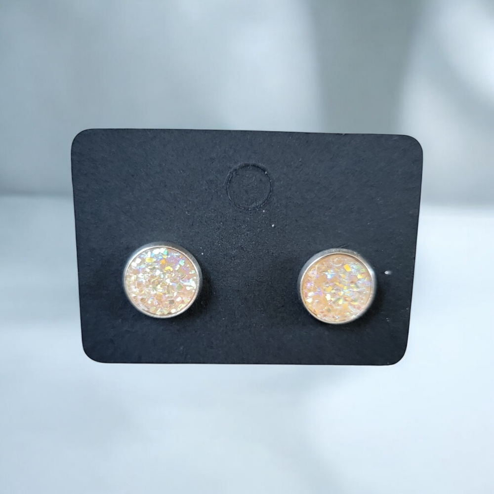 Rose Crystal Stud Earrings